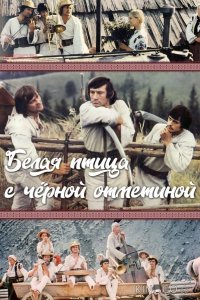 Белая птица с черной отметиной 